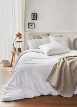 HOUSSE DE COUETTE EN COTON LAVÉ TAUPE
