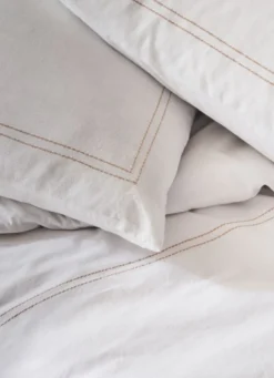 HOUSSE DE COUETTE EN COTON LAVÉ TAUPE