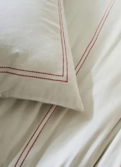 HOUSSE DE COUETTE EN COTON LAVÉ FUSCHIA