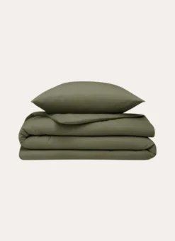 HOUSSE DE COUETTE EN FLANELLE COCON KAKI
