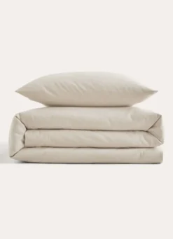 HOUSSE DE COUETTE EN FLANELLE COCON IVOIRE