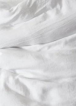 HOUSSE DE COUETTE EN LIN LAVÉ BLANC