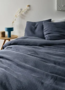 HOUSSE DE COUETTE EN LIN LAVÉ DENIM