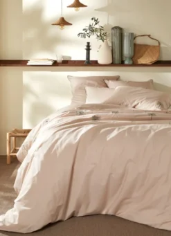 HOUSSE DE COUETTE EN PERCALE BRODÉE GUINÉE SEIGLE