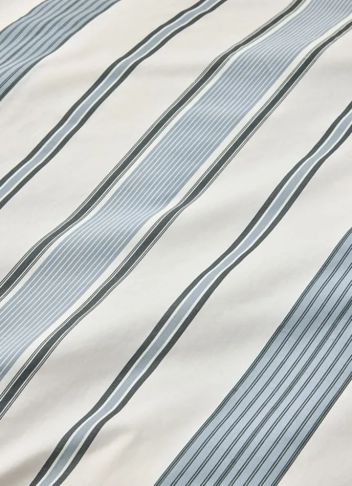 HOUSSE DE COUETTE EN PERCALE GABRIEL BLEU