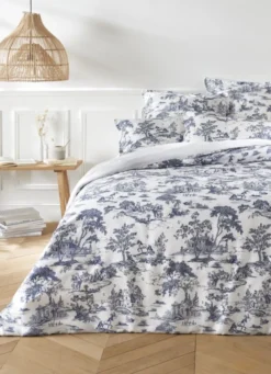 HOUSSE DE COUETTE EN SATIN DE COTON HÉLOÏSE ARDOISE