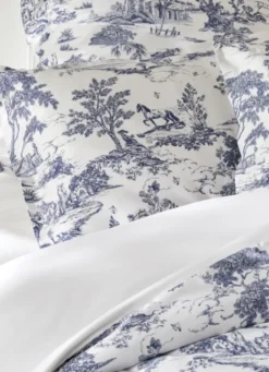 HOUSSE DE COUETTE EN SATIN DE COTON HÉLOÏSE ARDOISE
