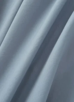HOUSSE DE COUETTE UNIE EN COTON LAVÉ BIO BLEU