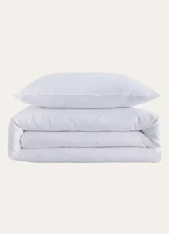 HOUSSE DE COUETTE UNIE EN COTON LAVÉ BIO BLANC
