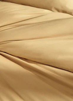 HOUSSE DE COUETTE UNIE EN PERCALE DE COTON MAIS