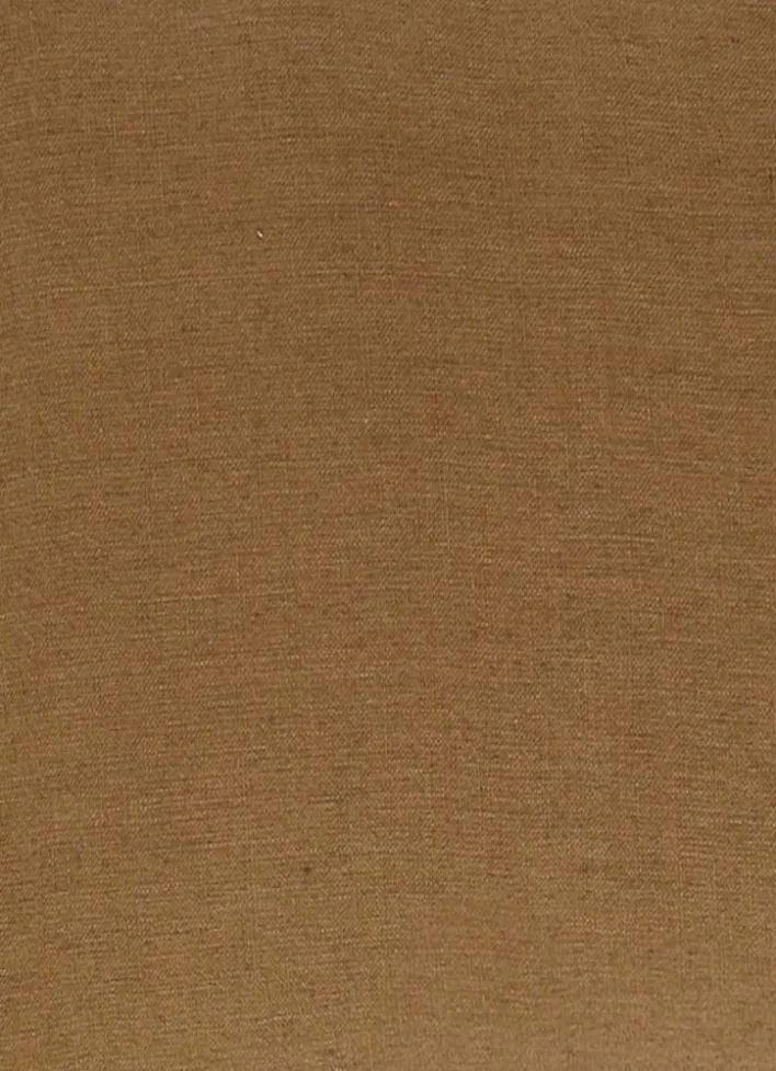 HOUSSE DE COUSSIN EN LIN LAVÉ MARRON