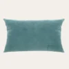 HOUSSE DE COUSSIN EN VELOURS AVEC DOS CHAMBRAY BLEU INDIGO