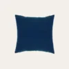 HOUSSE DE COUSSIN EN VELOURS AVEC DOS CHAMBRAY SAPHIR