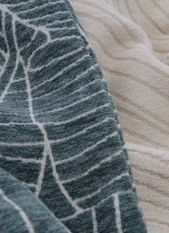 HOUSSE DE COUSSIN JACQUARD CHENILLE VERT