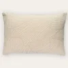 HOUSSE DE COUSSIN JACQUARD CHENILLE ECRU