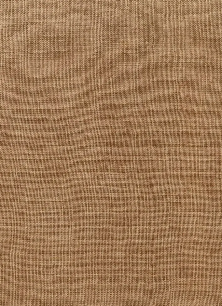 HOUSSE DE COUSSIN RECTANGULAIRE EN LIN LAVÉ CAMEL