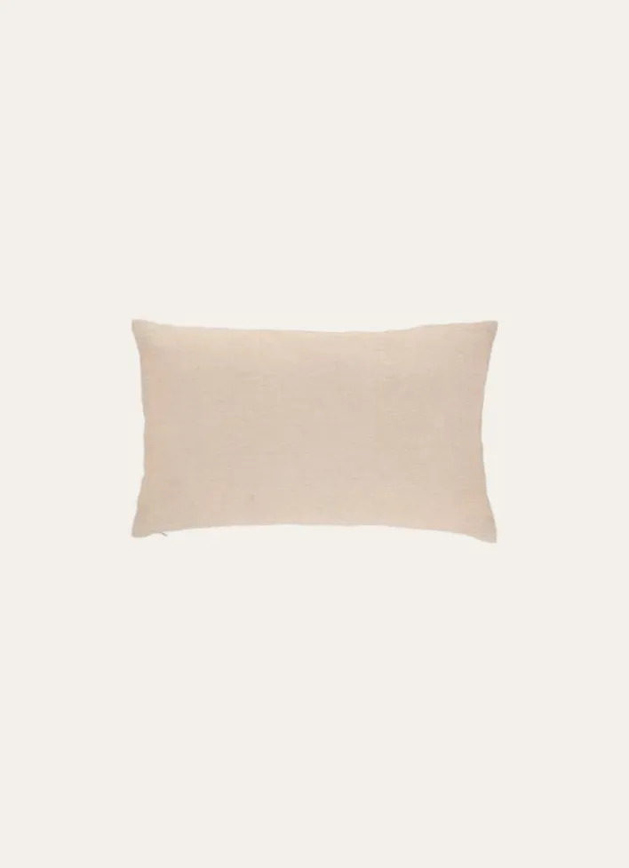 HOUSSE DE COUSSIN RECTANGULAIRE EN LIN LAVÉ BEIGE TAUPE