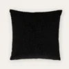 HOUSSE DE COUSSIN VELOURS MOTIFS JACQUARD Noir