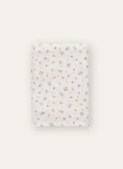 LANGE PETITES FLEURS EN GAZE DE COTON ÉCRU