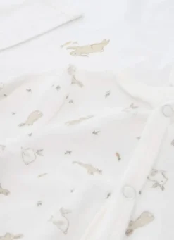 LAPIN SET GRENOUILLÈRE ET BODY ÉCRU