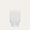LOT DE 6 CHOPES BASSES EN VERRE TRANSPARENT
