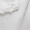 LOT DE 2 SERVIETTES DE TABLE EN CHAMBRAY BLANC