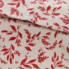 LOT DE 2 SERVIETTES EN COTON BEIGE/BORDEAUX