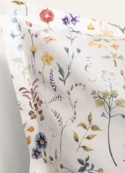 LOT DE2 TAIES D'OREILLER EN PERCALE FARRAH MULTICOLORE