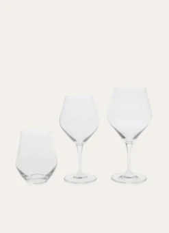 LOT DE 6 VERRES À EAU EN CRISTALLIN TRANSPARENT
