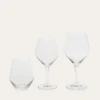 LOT DE 6 VERRES À VIN EN CRISTALLIN TRANSPARENT