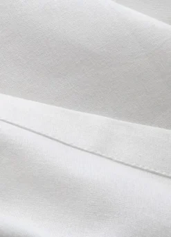 LOT 4 SERVIETTES EN COTON BLANC/ROUGE