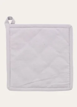 MANIQUE DE CUISINE EN COTON IMPRIMÉ MINI MOTIFS GRIS