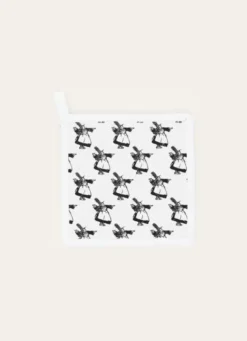 MANIQUE EN COTON DRAPEAU BRETON BLANC/NOIR