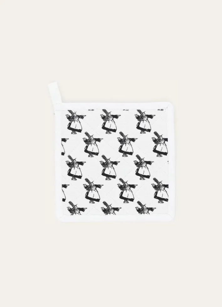 MANIQUE EN COTON DRAPEAU BRETON BLANC/NOIR