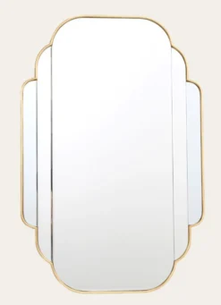 MIROIR ART DÉCO DORÉ