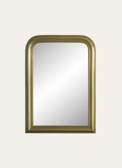 MIROIR FANTAISIE AVEC PICOTS EN RELIEF DORE