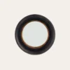 MIROIR ROND GRAND MODÈLE NOIR/DORÉ