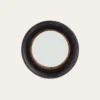 MIROIR ROND PETIT MODÈLE NOIR/DORÉ