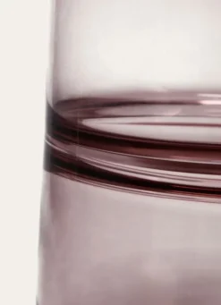 MOYEN VASE EN VERRE RICOCHET ROSE