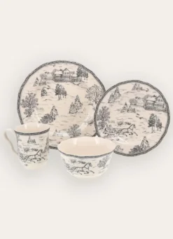 MUG EN GRÈS MOTIF HIVERNAL SYLVAINE GRIS