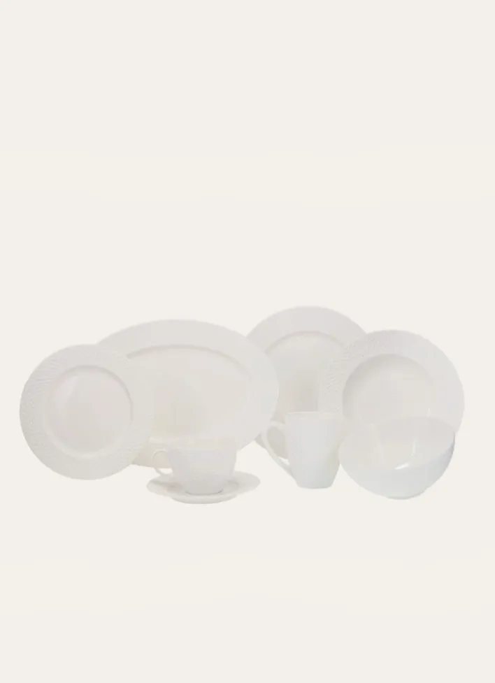 MUG EN PORCELAINE EMBOSS BLANC