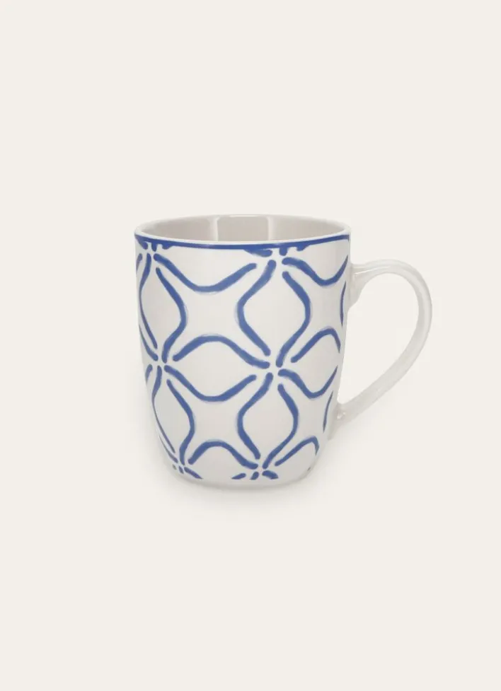 MUG EN PORCELAINE MOTIF ARABESQUEBLEU