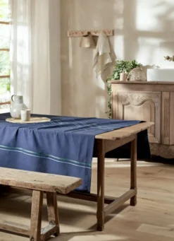 NAPPE BRODÉE CODI BLEU MARINE