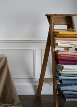 NAPPE COTON ET LIN FINITION BOURDON GRAND FORMAT MASTIC