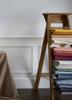 NAPPE COTON ET LIN FINITION BOURDON GRAND FORMAT THYM