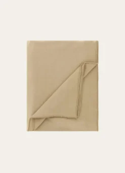 NAPPE COTON ET LIN FINITION BOURDON GRAND FORMAT TABAC
