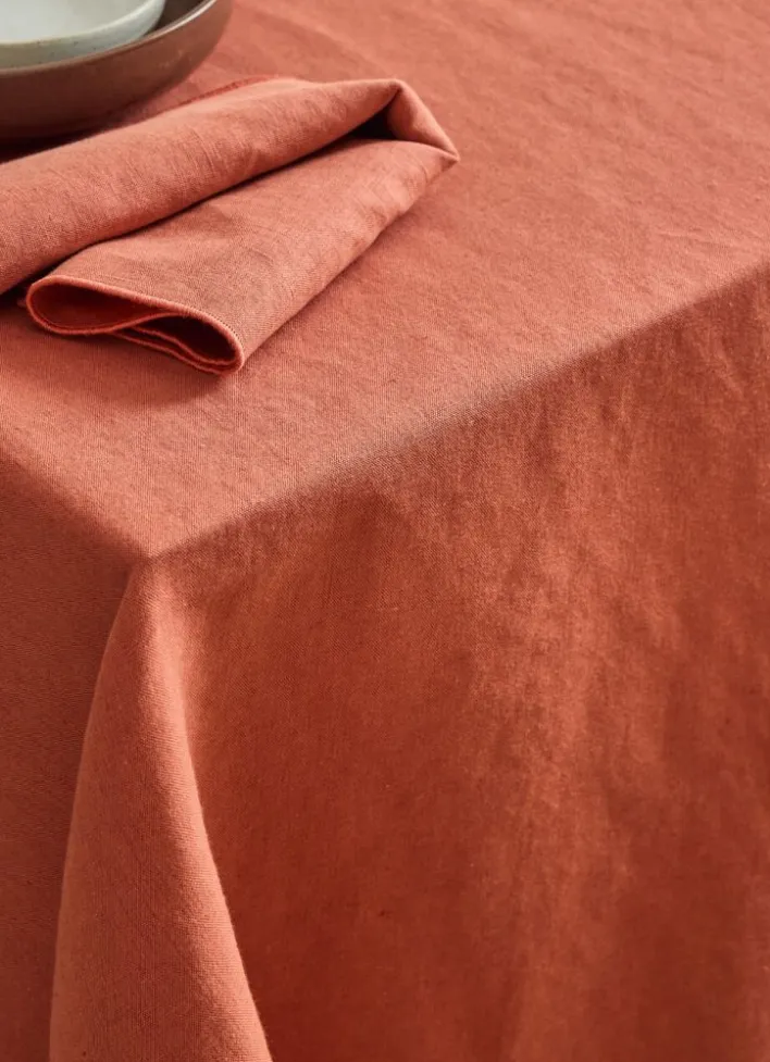 NAPPE COTON LIN FINITION BOURDON SIENNE