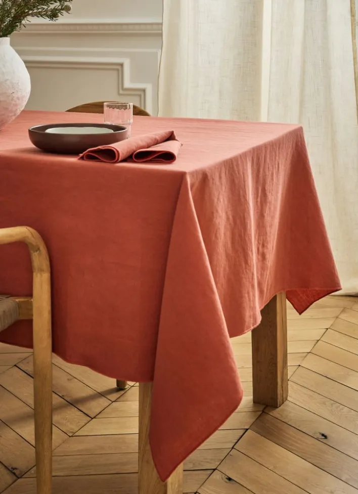 NAPPE COTON LIN FINITION BOURDON SIENNE