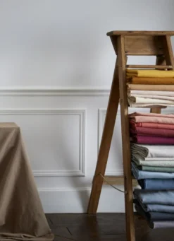 NAPPE COTON LIN FINITION BOURDON MOYEN FORMAT TABAC