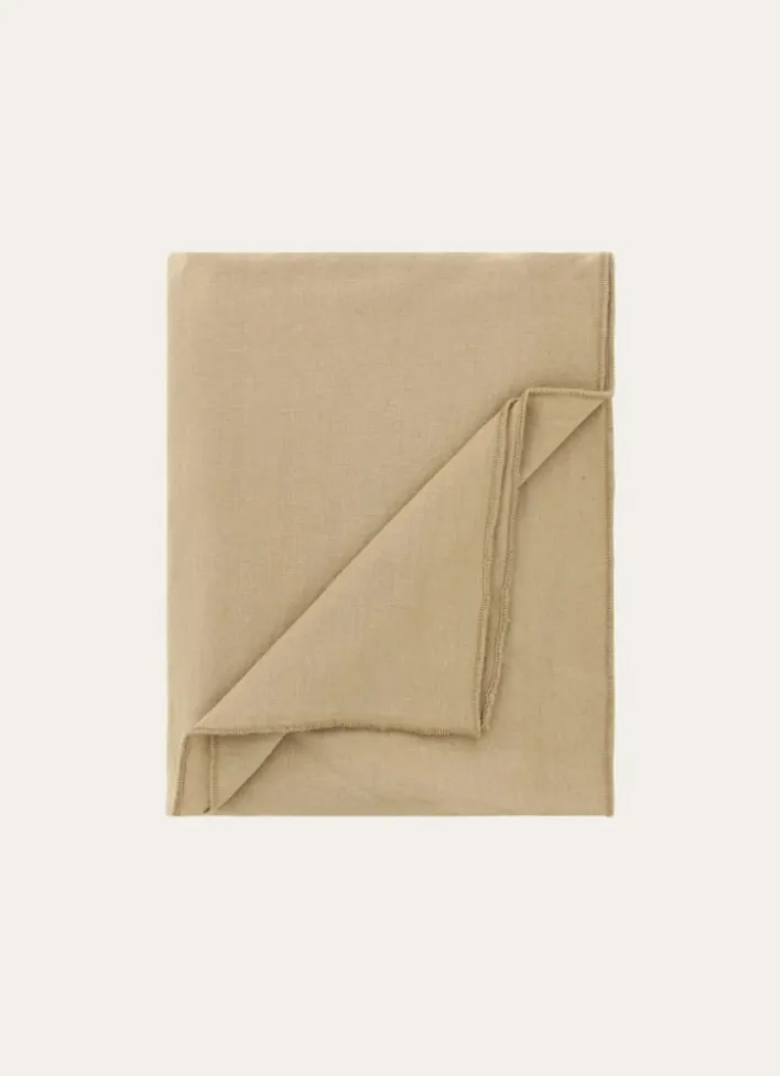 NAPPE COTON LIN FINITION BOURDON MOYEN FORMAT TABAC